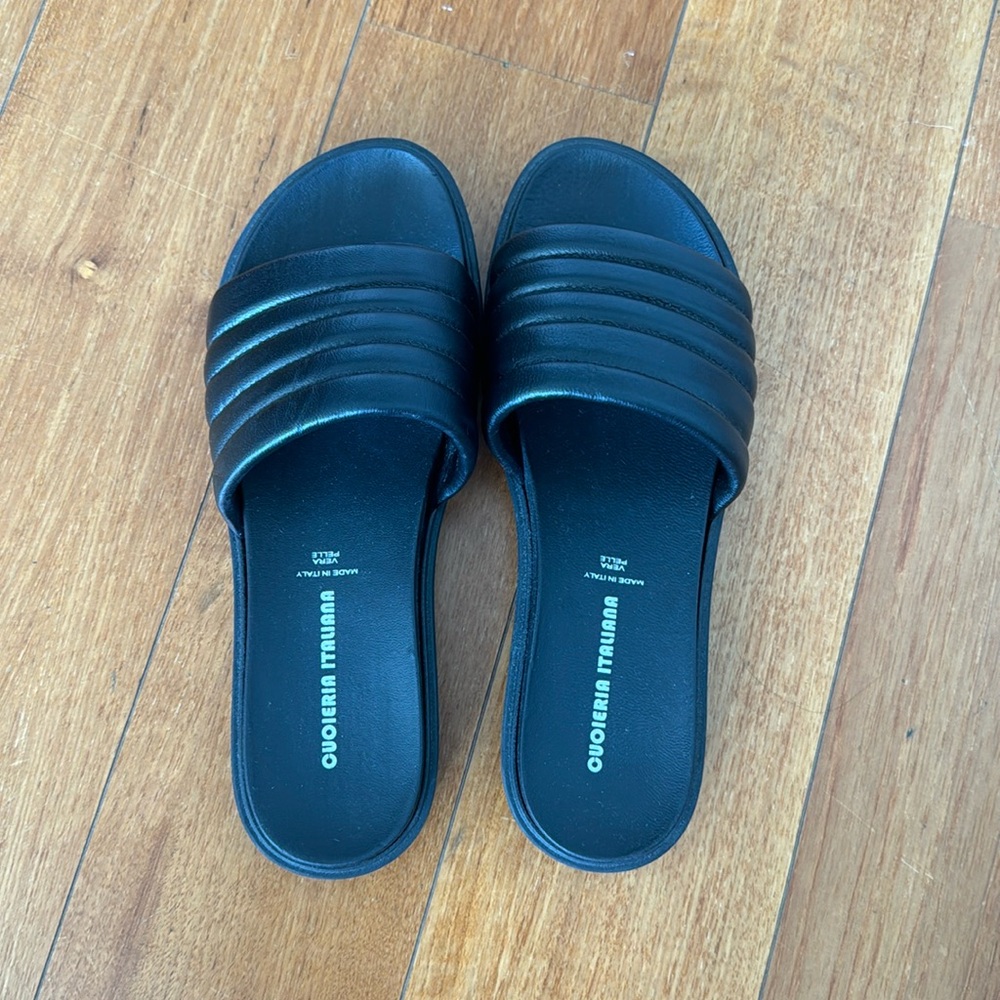 Vera Pelle black sandal